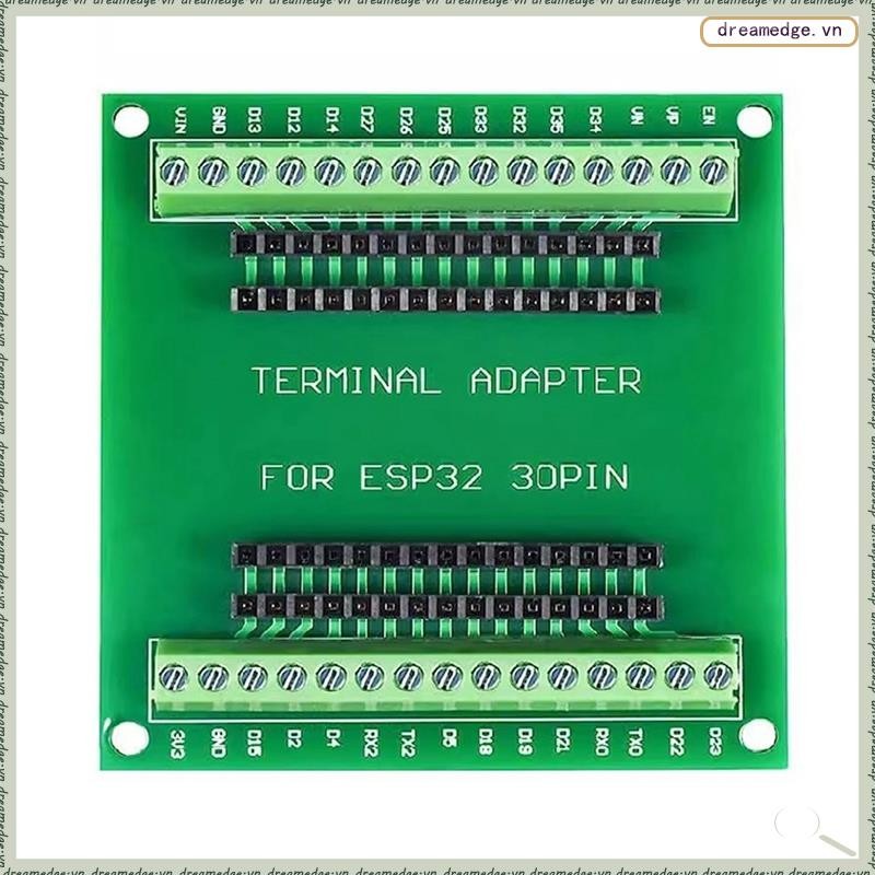 [Dreamedge] Bảng mở rộng ESP32 Bảng mở rộng 30Pin GPIO Breakout Board Tương thích với 30 chân Bảng p