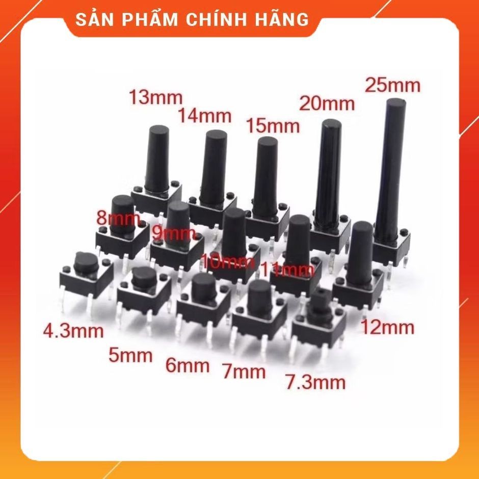 [ 50 con ]   nút nhấn SMD 6x6x6 , 6x6x8