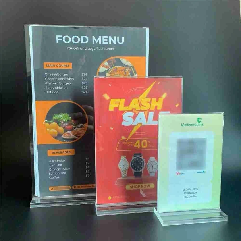 Chuyên sỉ Bảng quét QR code, QR để bàn, QR mica có in mã theo yêu cầu, Bảng quét mã QR code Sản Xuất