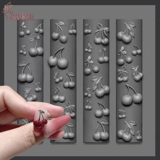 SPKE 3D Hoa Hồng Khuôn Silicon Móng Tay Nghệ Thuật Trang Trí DIY Anh Đào Thiết Kế Móng Tay Mẫu Trang Sức Thủ Công Dụng Cụ Thiết Kế Làm Móng Tay VN