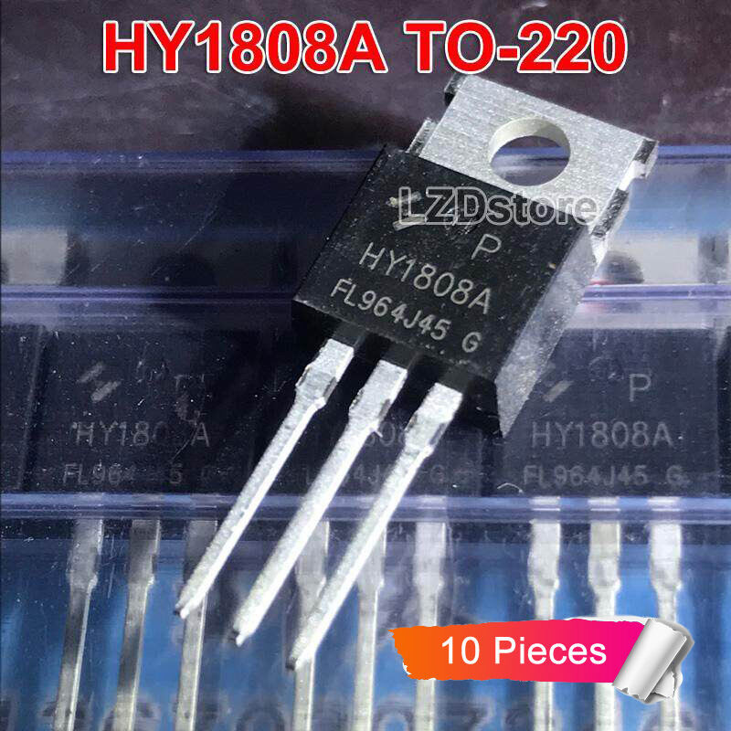 10 chiếc HY1808A TO-220 HY1808 HY1808P HY1808AP TO220 75V / 85A MOSFET kênh N Transistor mới nguyên 