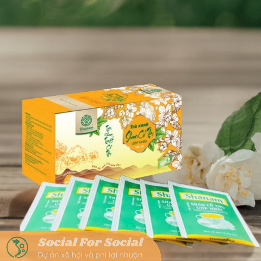 Trà Xanh Shan Tuyết Cổ Thụ Trên 100 Năm Tuổi Ướp Nhài - Giúp Tỉnh Táo, Làm Việc Hiệu Quả