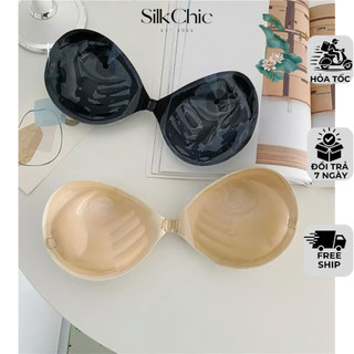  Áo Bra Dán Silicone Nâng Ngực Cài Trước SilkChic SC001 Áo Ngực Dán Không Gọng Kèm Dây Trong 