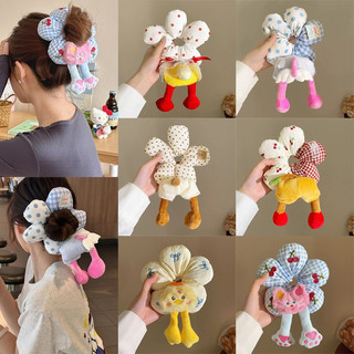 Dễ Thương Scrunchie Xốp Hoa Dây Buộc Tóc Thời Trang Ngọt Ngào, Co Giãn cho Phụ Kiện Tóc Nữ