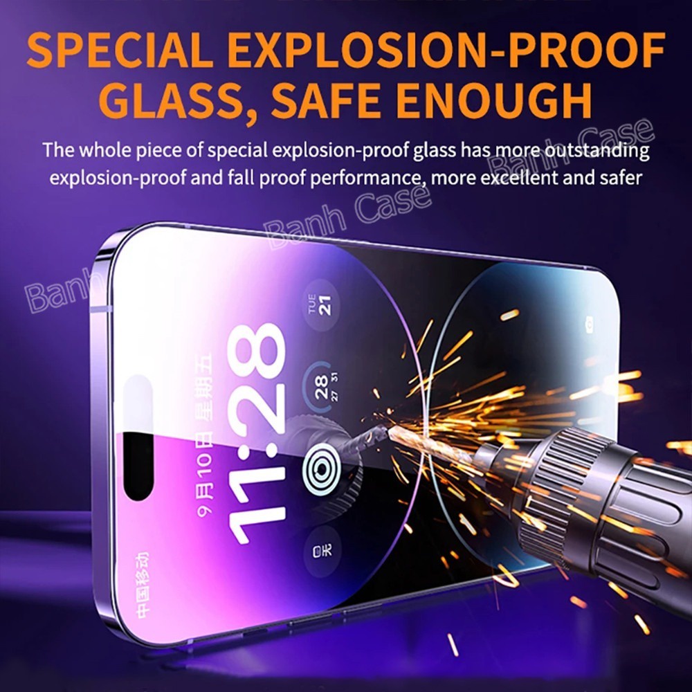 Kính cường lực khung tự dán tự rút bụi siêu mịn dành cho iPhone 17 15 16 14 13 12 11 ProMax XR XSMAX 67 8Plus trong suốt | BigBuy360 - bigbuy360.vn