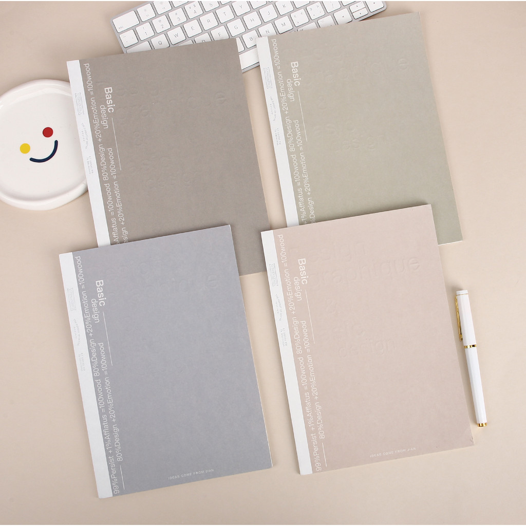 Muối Sữa Hàng Ngày B5 Notebook Dòng Ngang Notebook Sinh Viên Notebook B5 Notepad Màu Ngọt Ngào Đơn G