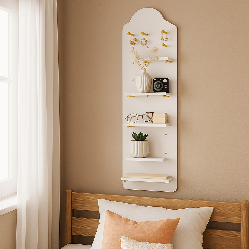 Bảng Pegboard Hình Mây Treo Tường – MDF Melamine – 40x120 50x120 – 3 Màu Đẹp