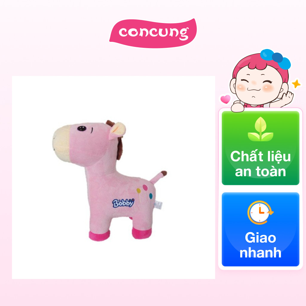 [QUÀ TẶNG] Bobby_Thú bông Lừa to_màu hồng