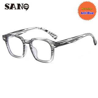   Ống kính có thể thay thế  COD  San9  Máy tính chống xanh cổ điển Hàn Quốc UV400 Kính mắt nữ   nam Unisex 