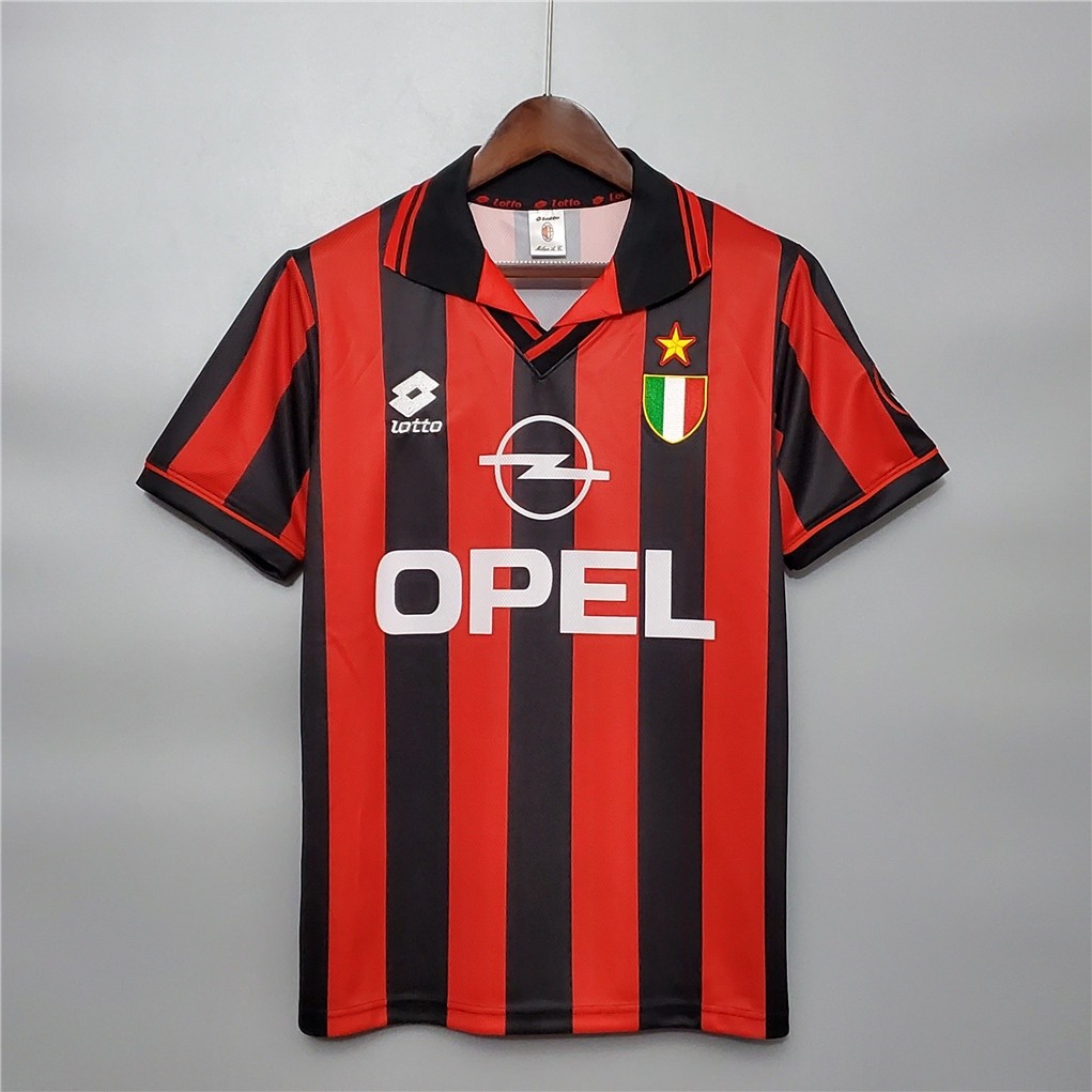 #Ac Bóng đá Jersey sân nhà 96-97 #MALDINI #BAGGIO #WEAH