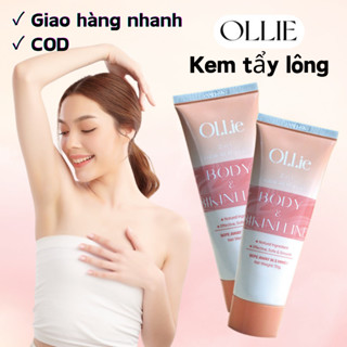 1 Kem tẩy lông OLLIE , tẩy lông vùng kín, nách, tay, chân, triệt lông an toàn không đau rát dung
