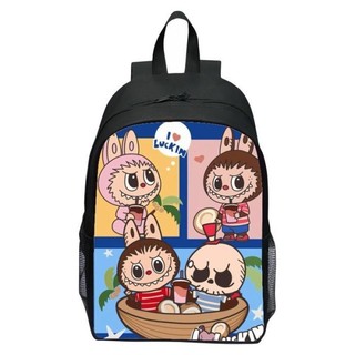 🎉Mùa khai giảng🎊Đảm bảo giá thấp nhất🎊In Hình Thỏ Labububupu Schoolbag Học Sinh Tiểu Học Hoạt Hình Ba Lô Dễ Thương 123 Búp Bê Bé Trai Bé Gái Ba Lô