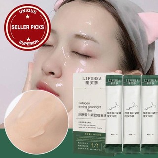 Hộp Mặt nạ ngủ Collagen Dưỡng ẩm và Mặt nạ dưỡng ẩm Mặt O9o0