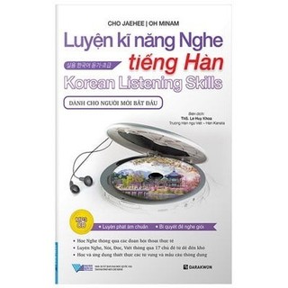 Sách - Luyện Kĩ Năng Nghe Tiếng Hàn - Dành Cho Người Mới Bắt Đầu (Kèm CD)