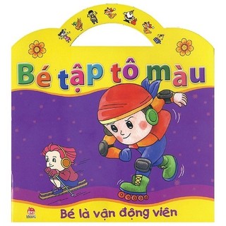 Sách - bé tập tô màu - bé là vận động viên