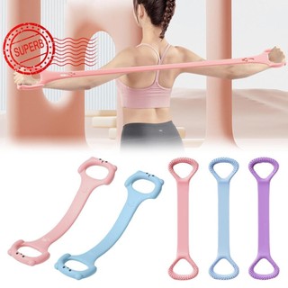 Bộ kéo thể dục 8 ký tự Dây kháng lực Tập thể dục Đai tập Yoga Thiết bị tập thể dục di động Kéo dài S0