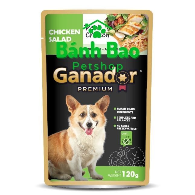 Pate Cho Chó Ganador Gói 120g - Pate Ganador Dành Cho Chó Gà Salad