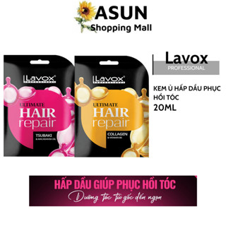 Kem Ủ Tóc, Hấp Dầu Lavox Phục Hồi Tóc Cùng Collagen, Tsubaki Và Vitamin B5 Hair Repari 20g
