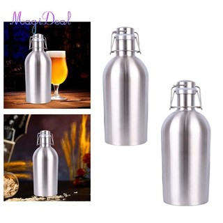 Magideal Bia Growler Keg Growler Dễ Dàng Đổ Chống Rò Rỉ Đóng Chai Bia Bia Chai Bia Người Trồng Chai