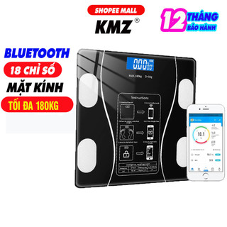   BH 1 NĂM  Cân điện tử Bluetooth thông minh KMZ BL998 đo thông số cơ thể INBODY - BẢO HÀNH 1 NĂM 