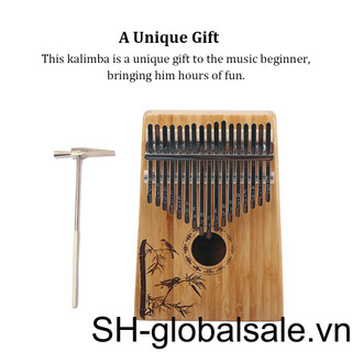 17 Chìa Khóa Kalimba Người Học Chuyên Nghiệp Thực Hành Đàn Piano Âm Nhạc Kalimbas Tay 17 Phím Người Mới Bắt Đầu Chơi Nhạc Cụ Ngón Tay Cái Đàn Piano