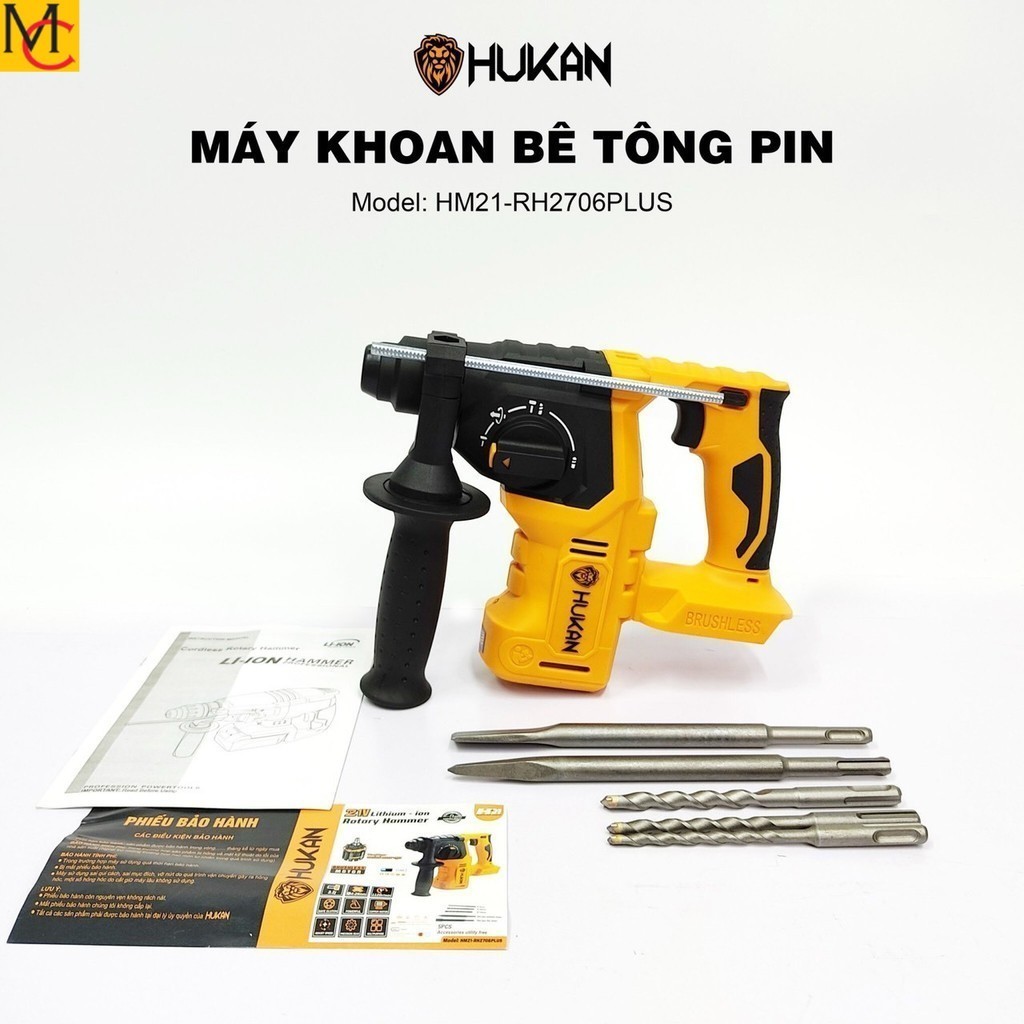 máy khoan tông pi.m Hukan 2706Plus, dòng búa đứng nhỏ gọn ,SIÊU MẠNH Mc Máy xây dựng