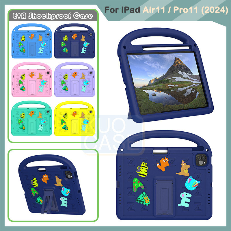 Dành cho iPad Air6 Air11 2024 iPad Pro 11 2024 Vỏ máy tính bảng chống sốc EVA dành cho trẻ em