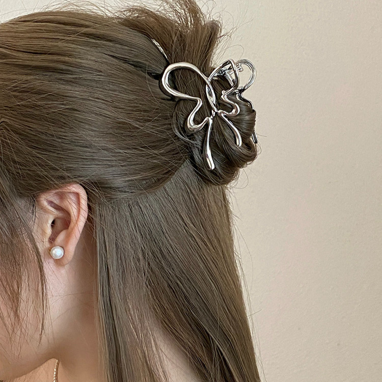 Bạc Thanh Lịch Nữ Bé Gái Hợp Kim Kim Kim Loại Kẹp Tóc Dễ Thương Kẹp Tóc Phụ Kiện Tóc | BigBuy360 - bigbuy360.vn
