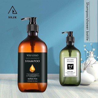 [Hàng mới về] Chai nhựa rỗng dung tích 500ml đựng dầu gội/ sữa tắm tiện lợi