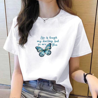 Áo thun nữ tay ngắn mùa hè Áo thun in hình hoạt hình mới thời trang hàn quốc áo thun nữ dáng rộng quần áo labubububububu 大 ❈ ✸ ❈ ❈ ❥ ❈ ❈
