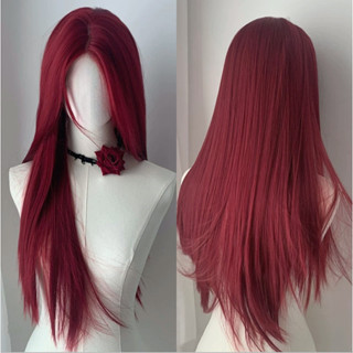 70cm Tóc Giả Gothic Dài Thẳng Tóc Giả Tổng Hợp Tự Nhiên Cosplay Tóc Giả Cho Nữ Nam Cosplay Đảng Mặc