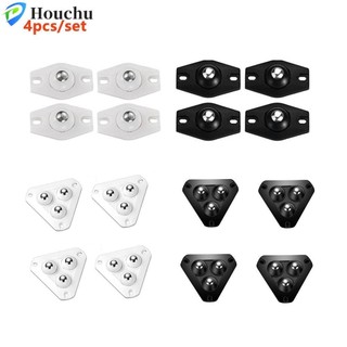 Houchu Bánh Xe Đa Năng Hộp Bảo Quản Con Lăn 4 Cái / bộ Bánh Xe Xoay Nội Thất Con Lăn Con Lăn Bánh Xe Xoay Bánh Xe