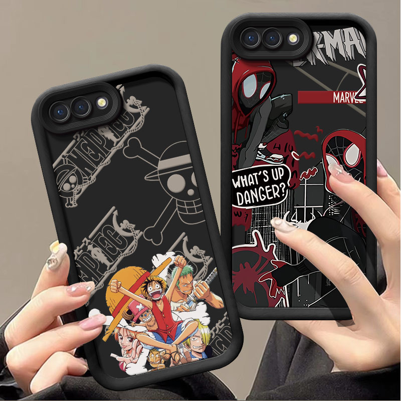 ốp lưng oppo a3s Ốp điện thoại Anime Spider-Man Dành cho ốp lưng oppo a3s oppo a12e dễ thương