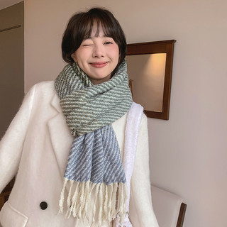 Mismemo  Thiết Kế Khâu Khăn Cashmere Giả Nữ Mùa Đông Ấm Áp Cao Cấp Phù Hợp Với Yếm Thoải Mái Phiên Bản Hàn Quốc Phong Cách Mới