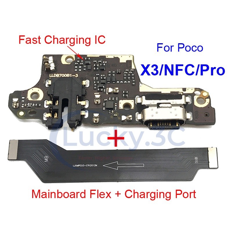 Cho Poco X3 NFC Pro Cổng Sạc Ban Pin Ban Chính Flex