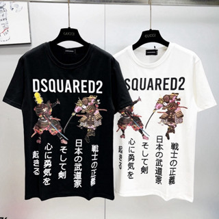 Áo Phông Nam DSQ Samurai In Chữ Nhật - Áo Thun Unisex Dsquared2 Form Rộng Siêu HOT 2024 Cực Hot (A20)