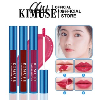 Kimuse Chống Thấm Nước Peel-off Lipgloss Matte Lip Tinted Lâu Dài Son Môi Chống Thấm Nước Rách Vết Môi