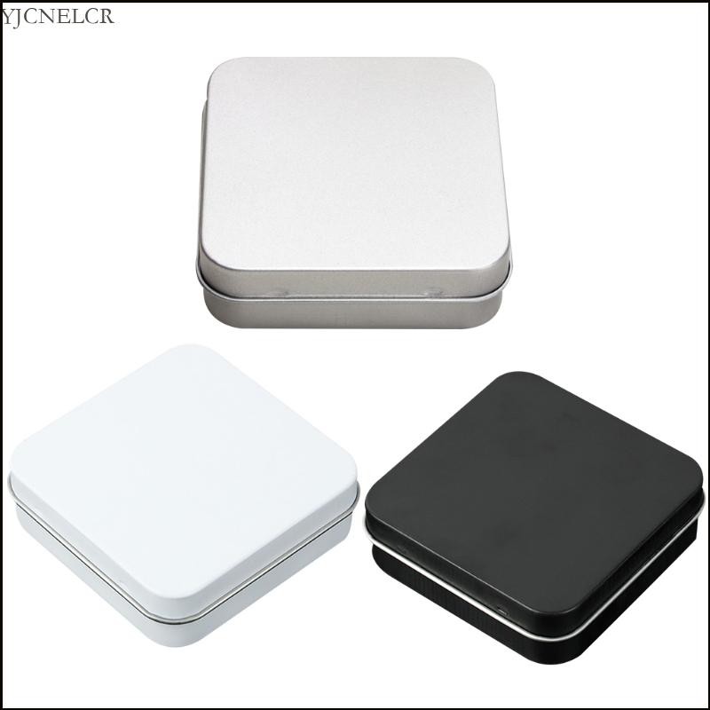 Square Tinplate Boxes Durable Strong Anti Deform Candy Can Coin Storage
