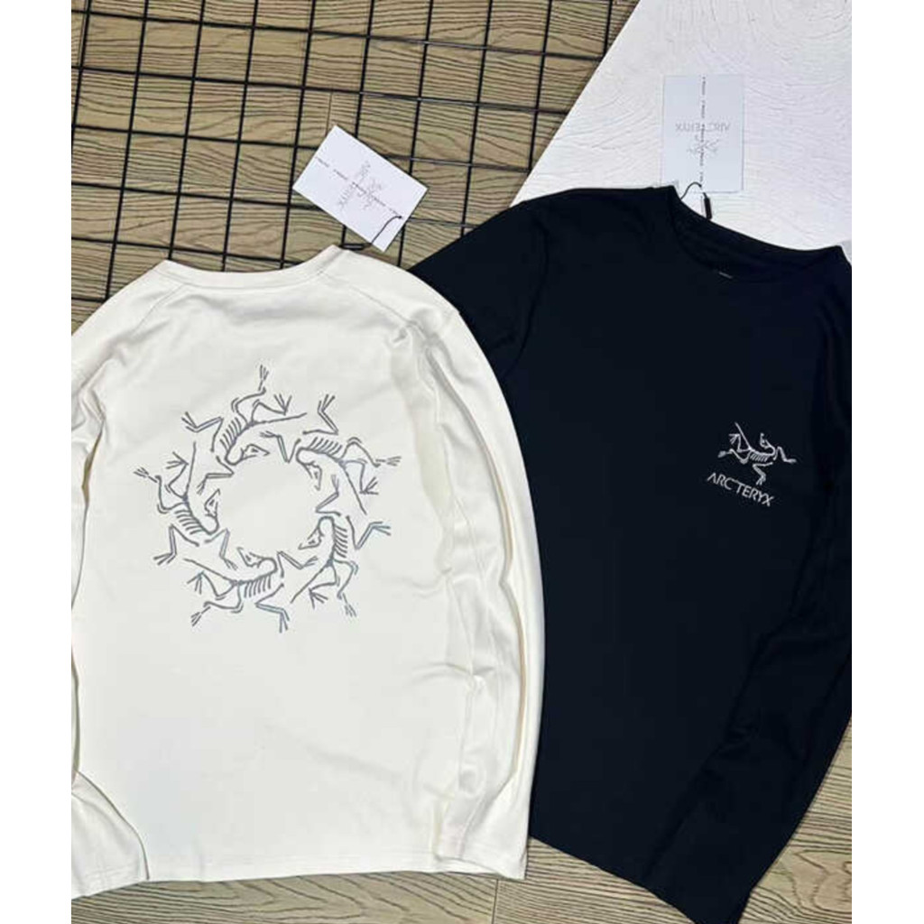 Arcteryx / cormac Series Logo LS Áo thun dài tay cổ tròn màu trơn Unisex