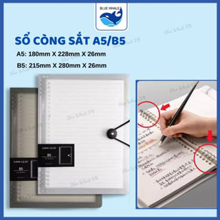 Sổ Còng Sổ Tay Binder A5 B5 Bìa Nhựa Cứng 120 Trang - Sổ Kế Hoạch Planner Vở Ghi Chú