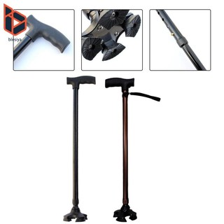 Dụng cụ đi bộ blesiya Kính thiên văn bốn chân có thể điều chỉnh ổn định, chống trượt, di động, phụ kiện Gậy đi bộ mạnh mẽ Người già Người lớn