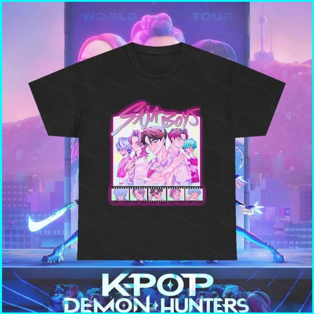 Áo thun ngắn tay Saja Boys nhân vật Jinu và Abby