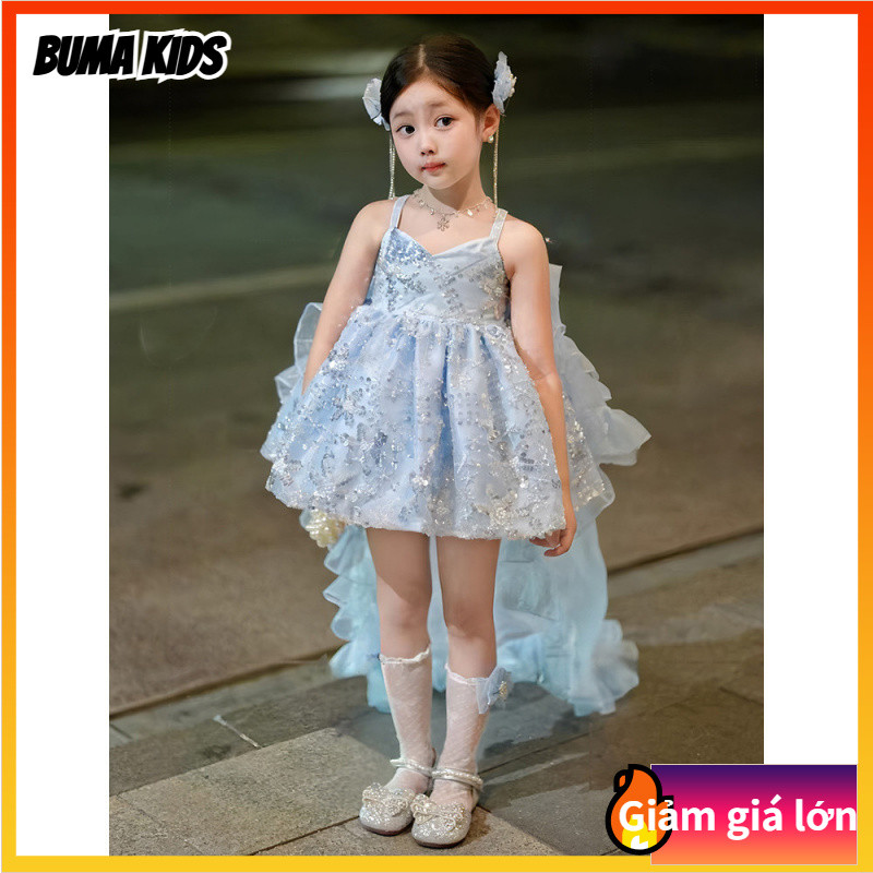 BUMA KIDS🔥Bé gái, váy công chúa, lolita, phồng, váy, váy sinh nhật