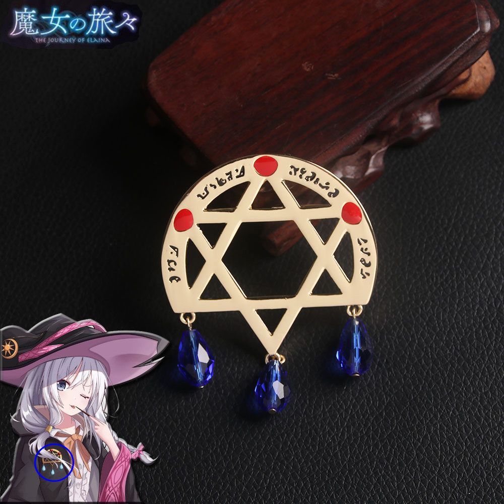 Elaina Phù Thủy Lang Thang - Trâm Cài & Huy Hiệu Kim Loại cho Cosplay và Quà Tặng