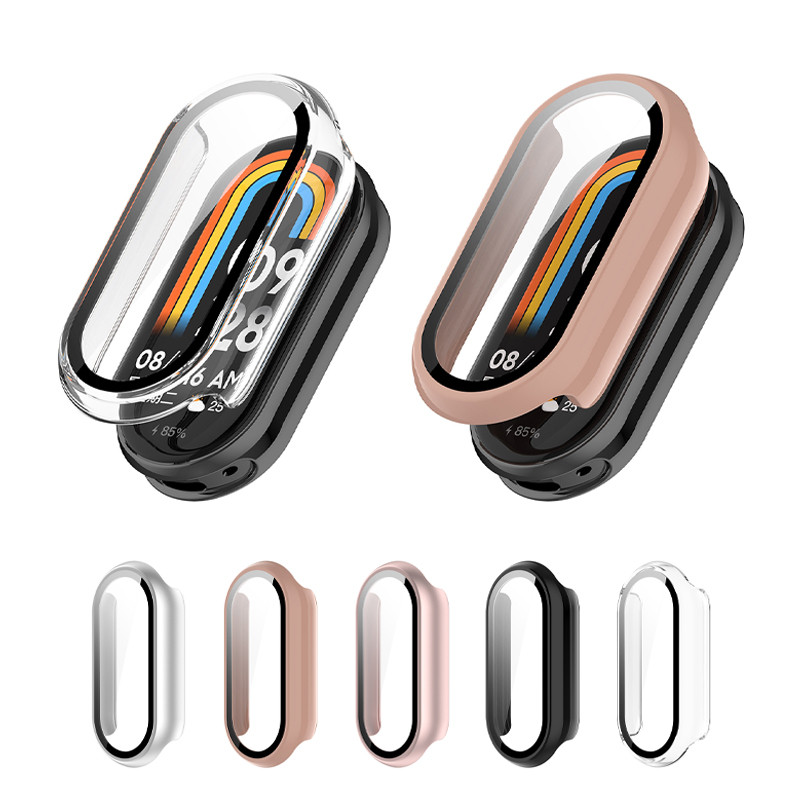 Ốp PC Cho Xiaomi MIband 10 NFC Cover Case + Kính Cường Lực HD