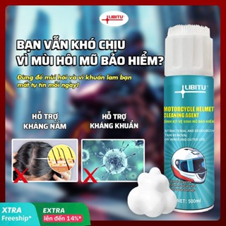 Xịt Vệ Sinh Nón Bảo Hiểm LIBITU 500ml - Diệt Khuẩn, Khử Mùi Hôi & Dưỡng Da Lót - Chai Xịt Áp Lực Mạnh