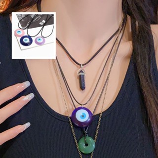 Vòng cổ mắt quỷ hình giọt nước, phù hợp cho nam và nữ