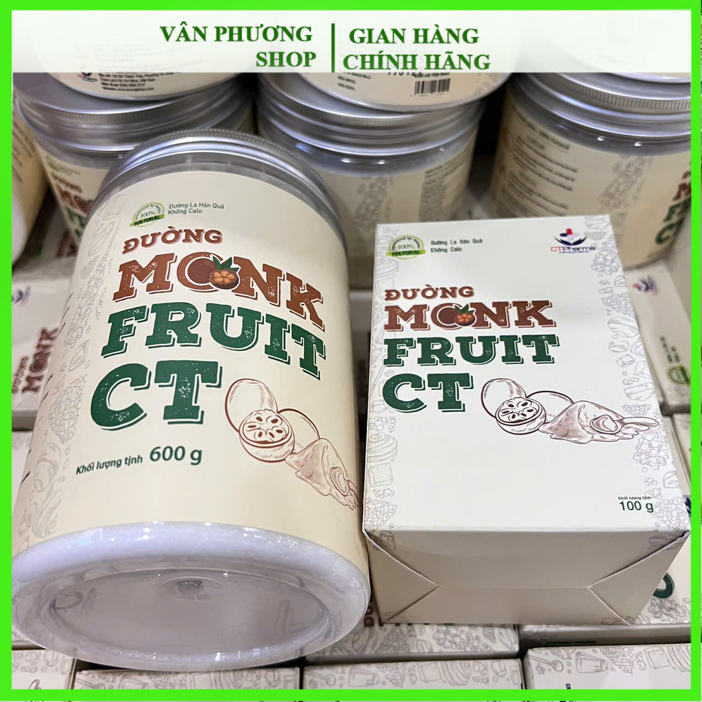 (Mới) Đường Ăn Kiêng La Hán Quả Organic Hữu Cơ Monkfruit Ct Pharma