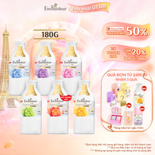 [CẢI TIẾN MỚI] Sữa tắm hương nước hoa dưỡng da thơm mịn Enchanteur 180g (5 mùi - Bao bì thay đổi tùy đợt nhập hàng)