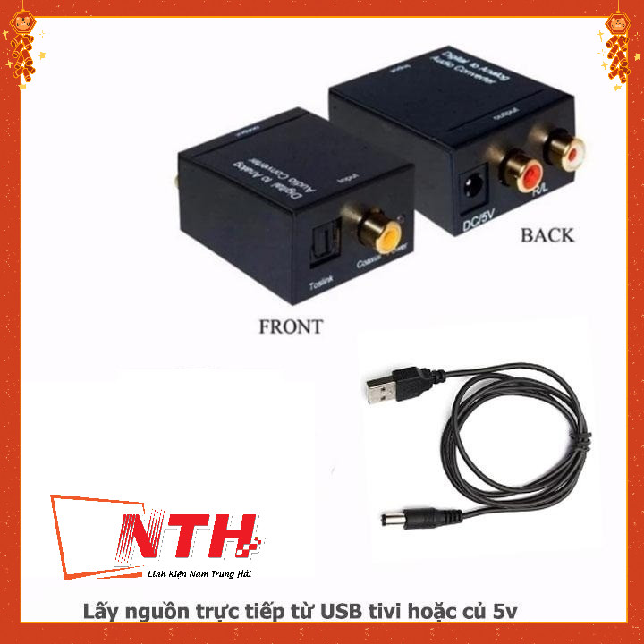 Bộ Chuyển Optical ra AV AUDIO +Jack3.5
